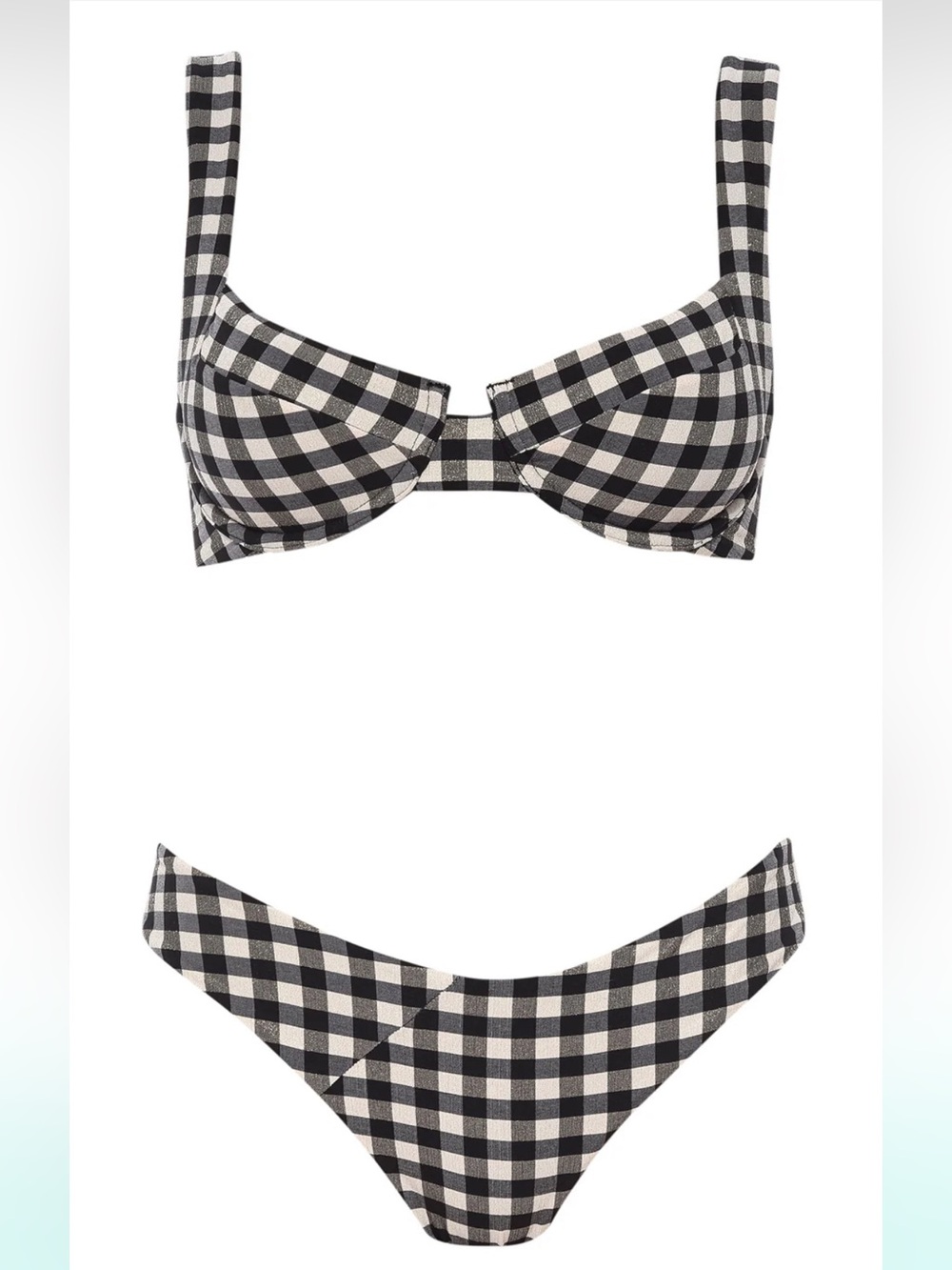Vetchy Laguna Gingham Bikini Set Size Large top Medium bottoms